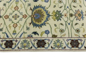 Cream Floral 3X10 Osh Chobi Peshawar Oriental Runner Rug