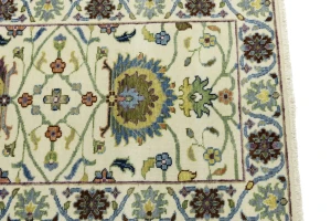 Cream Floral 3X8 Osh Chobi Peshawar Oriental Runner Rug