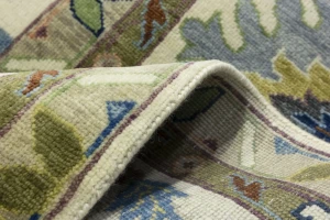 Cream Floral 12X15 Osh Chobi Peshawar Oriental Rug