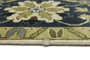 Cream Floral 10X10 Oushak Chobi Oriental Square Rug