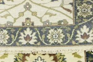 Cream Floral 2'5X10 Osh Chobi Peshawar Oriental Runner Rug