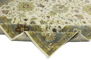 Cream Floral Osh Chobi 12X15 Peshawar Oriental Rug