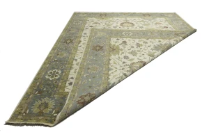 Cream Floral Osh Chobi 12X15 Peshawar Oriental Rug