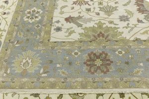 Cream Floral Osh Chobi 12X15 Peshawar Oriental Rug