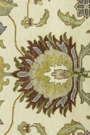 Cream Floral Osh Chobi 12X15 Peshawar Oriental Rug