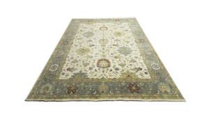 Cream Floral Osh Chobi 12X15 Peshawar Oriental Rug