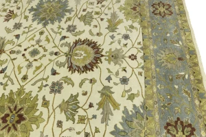 Cream Floral Osh Chobi 12X15 Peshawar Oriental Rug