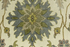 Cream Floral Osh Chobi 12X15 Peshawar Oriental Rug