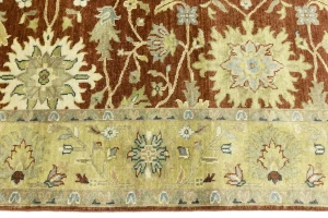 Rust Floral Osh Chobi 6X9 Peshawar Oriental Rug