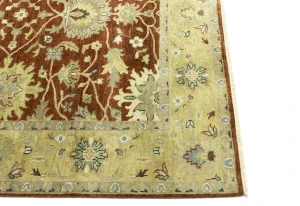 Rust Floral Osh Chobi 6X9 Peshawar Oriental Rug