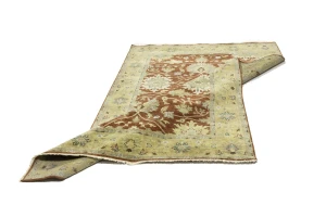 Rust Floral Osh Chobi 6X9 Peshawar Oriental Rug