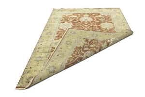 Rust Floral Osh Chobi 6X9 Peshawar Oriental Rug