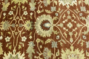 Rust Floral Osh Chobi 6X9 Peshawar Oriental Rug