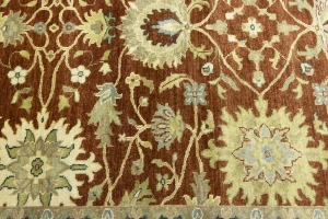 Rust Floral Osh Chobi 6X9 Peshawar Oriental Rug