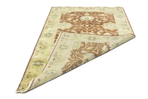 Rust Floral Osh Chobi 5X8 Peshawar Oriental Rug