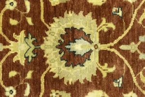 Rust Floral Osh Chobi 5X8 Peshawar Oriental Rug