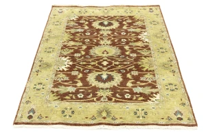 Rust Floral Osh Chobi 4X6 Peshawar Oriental Rug