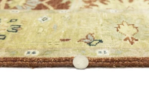 Rust Floral Osh Chobi 4X6 Peshawar Oriental Rug