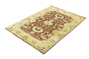 Rust Floral Osh Chobi 4X6 Peshawar Oriental Rug