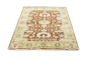 Rust Floral Osh Chobi 4X6 Peshawar Oriental Rug