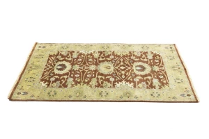 Rust Floral Osh Chobi 4X6 Peshawar Oriental Rug