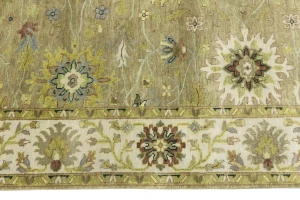 Tan Floral Osh Chobi 6X9 Peshawar Oriental Rug