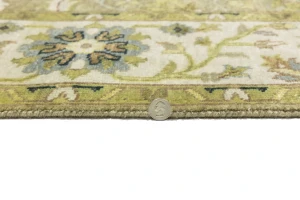 Tan Floral Osh Chobi 6X9 Peshawar Oriental Rug