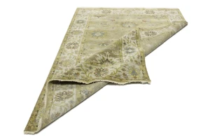 Tan Floral Osh Chobi 6X9 Peshawar Oriental Rug