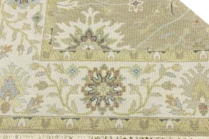 Tan Floral Osh Chobi 6X9 Peshawar Oriental Rug
