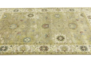 Tan Floral Osh Chobi 6X9 Peshawar Oriental Rug