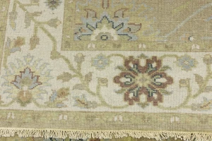 Tan Floral Traditional 5X8 Osh Chobi Peshawar Oriental Rug