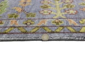 Silver Floral Traditional 10X14 Osh Chobi Oriental Rug