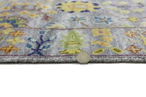 Silver Floral Traditional 3X5 Oushak Chobi Oriental Rug
