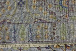Silver Floral Traditional 3X5 Oushak Chobi Oriental Rug