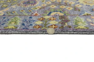 Silver Floral 3X10 Oushak Chobi Oriental Runner Rug