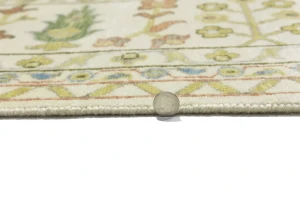 Ivory Floral Traditional 12X15 Osh Chobi Oriental Rug