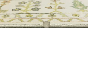 Ivory Floral Traditional 9X12 Oushak Chobi Oriental Rug
