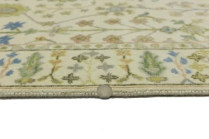 Ivory Floral 4X6 Traditional Osh Chobi Oriental Rug