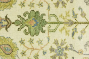 Ivory Floral 4X6 Traditional Osh Chobi Oriental Rug