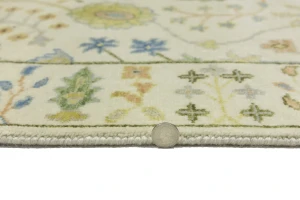 Ivory Floral Traditional 3X5 Oushak Chobi Oriental Rug