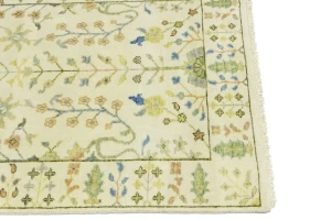 Ivory Floral Traditional 3X5 Oushak Chobi Oriental Rug
