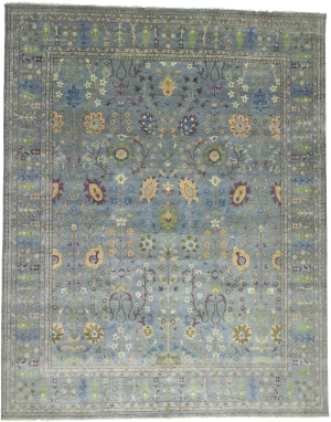 Muted Colors Floral 12X15 Oushak Chobi Oriental Rug