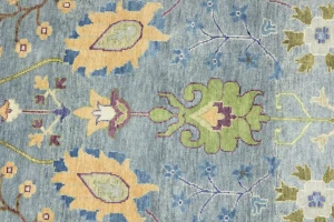 Muted Colors Floral 12X15 Oushak Chobi Oriental Rug