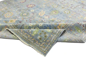 Muted Colors Floral 12X15 Oushak Chobi Oriental Rug