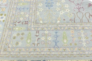 Muted Colors Floral 12X15 Oushak Chobi Oriental Rug