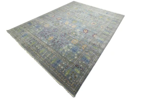 Muted Colors Floral 12X15 Oushak Chobi Oriental Rug