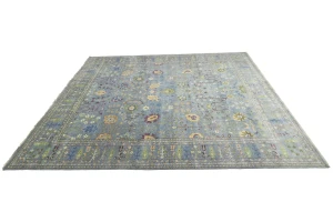 Muted Colors Floral 12X15 Oushak Chobi Oriental Rug