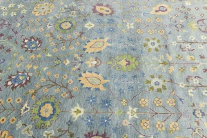 Muted Colors Floral 12X15 Oushak Chobi Oriental Rug