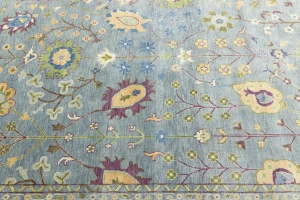Muted Colors Floral 12X15 Oushak Chobi Oriental Rug