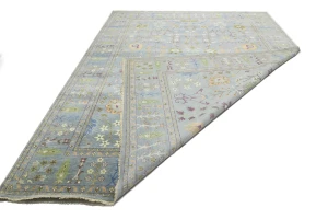 Muted Colors Floral 10X14 Oushak Chobi Oriental Rug